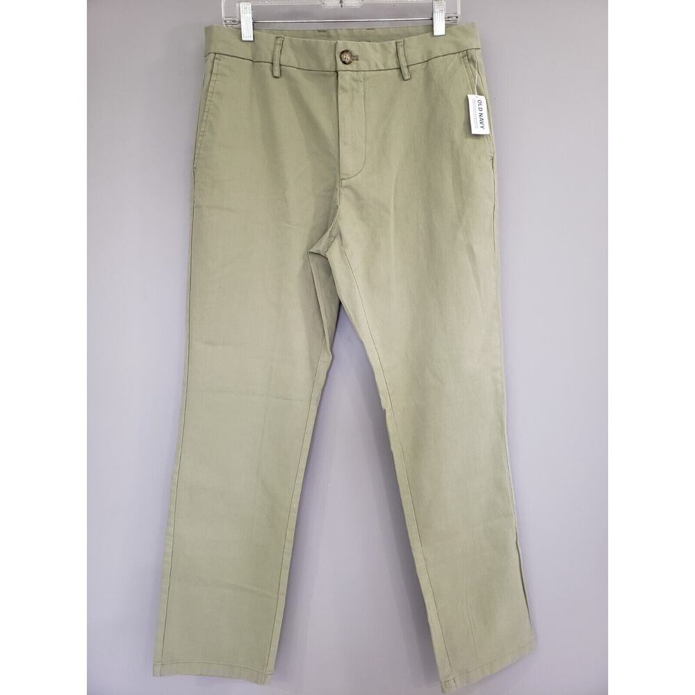 NEW 32x32 Straight Built-In Flex Rotation Chino Pants‎ Dress 408049 Sage Green